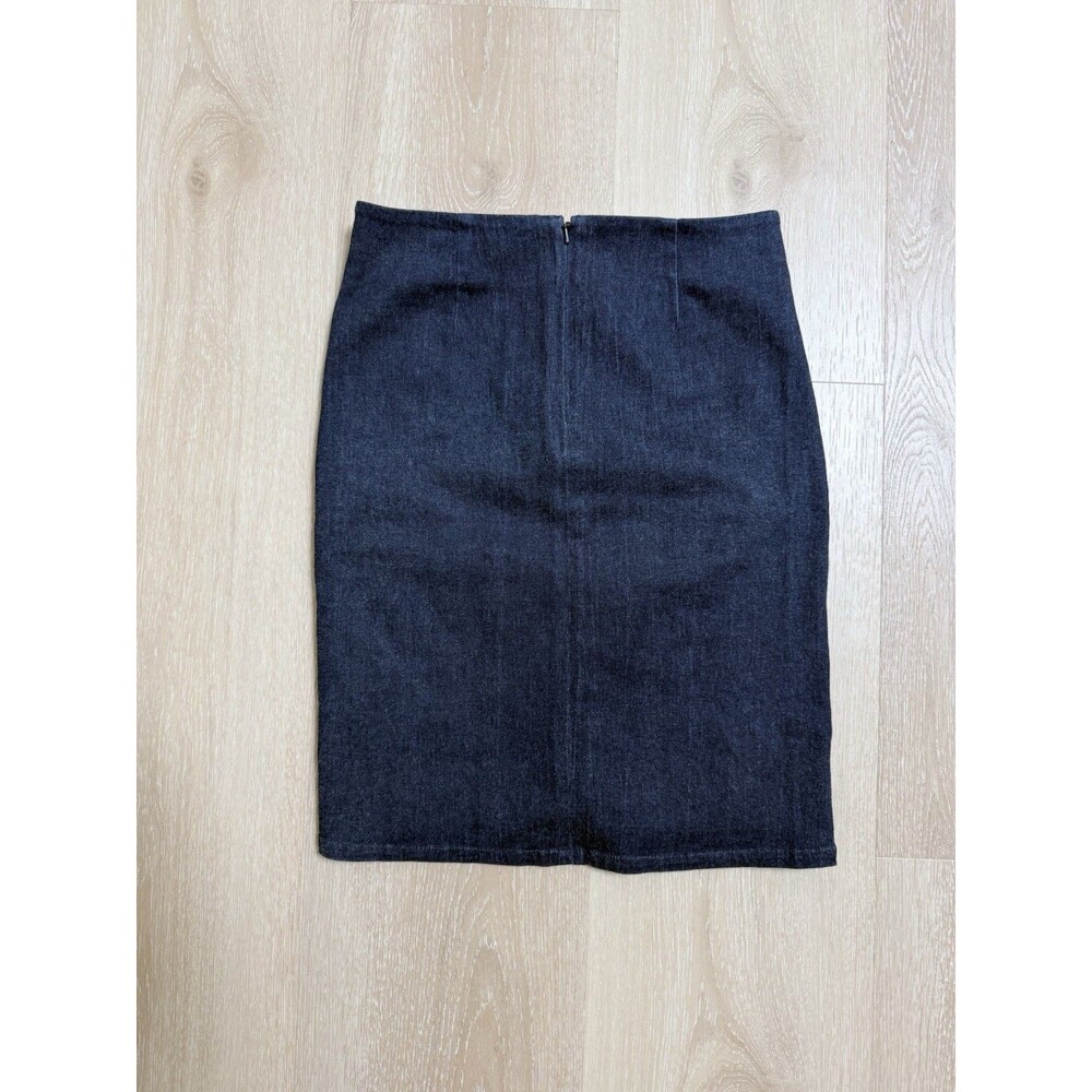 Archival Vivienne Tam Y2K Smocked Denim Skirt - Size 0 (Fits S 2) Vintage - Picture 2 of 11